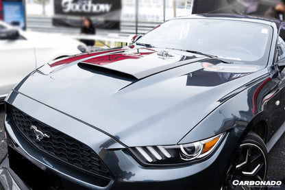 2014-2017 Ford Mustang RSH Style Hood Scoop Cover - Carbonado Aero