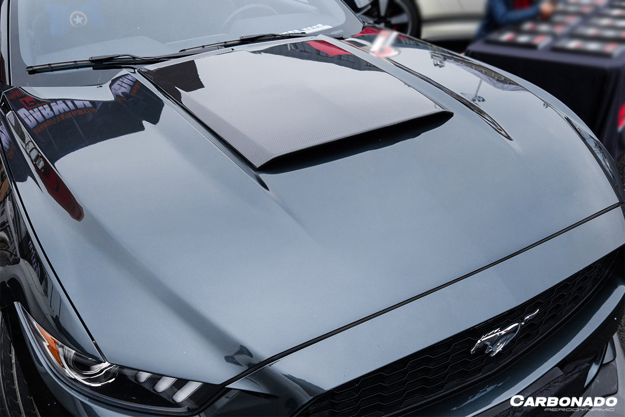 2014-2017 Ford Mustang RSH Style Hood Scoop Cover - Carbonado Aero