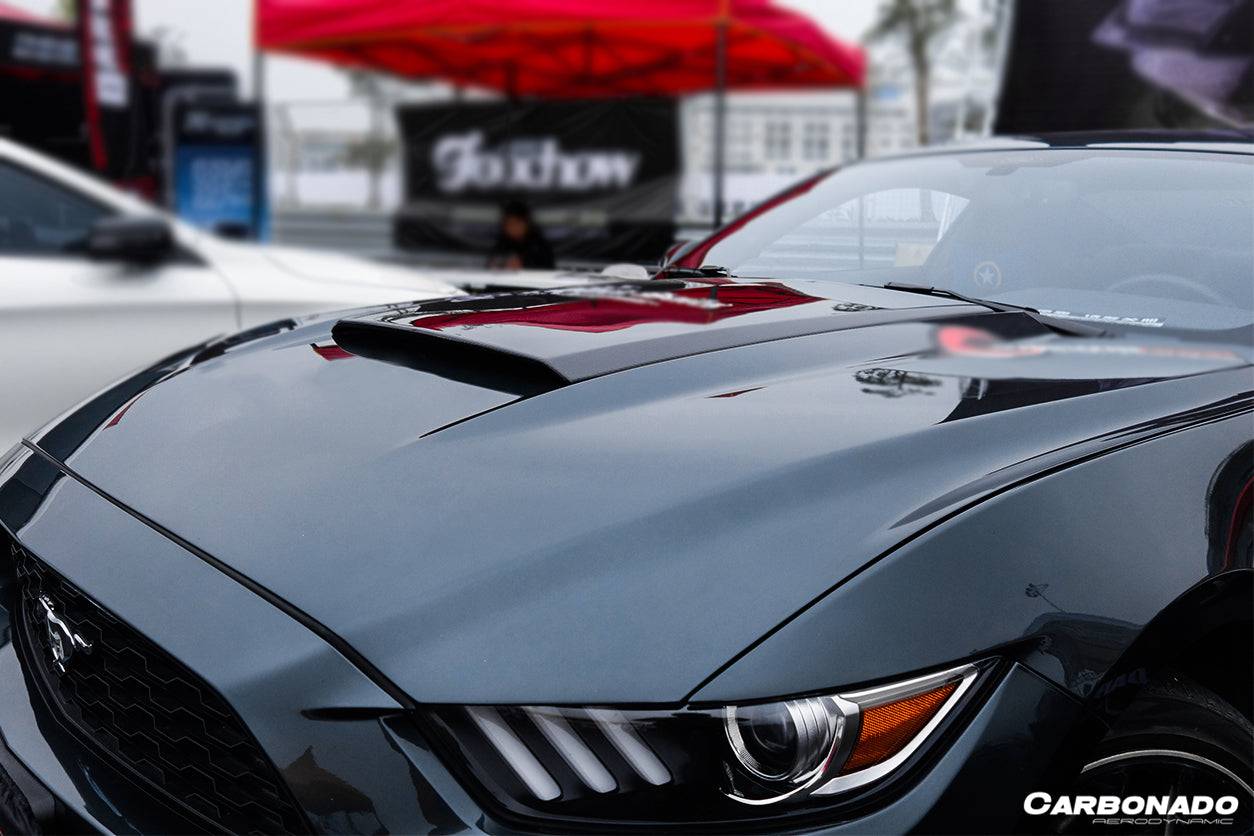 2014-2017 Ford Mustang RSH Style Hood Scoop Cover - Carbonado Aero