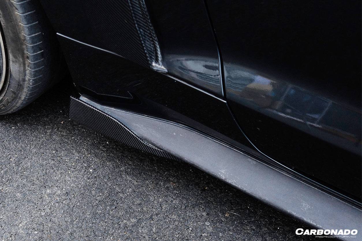 2014-2017 Ford Mustang Rsh Style Side Skirts Winglets - Carbonado Aero