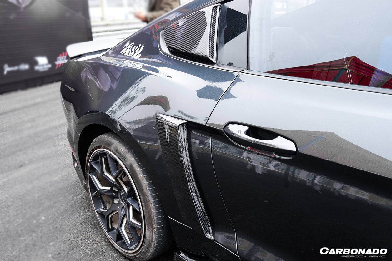 2014-2017 Ford Mustang Rsh Style Quarter Panel Side Scoops - Carbonado Aero
