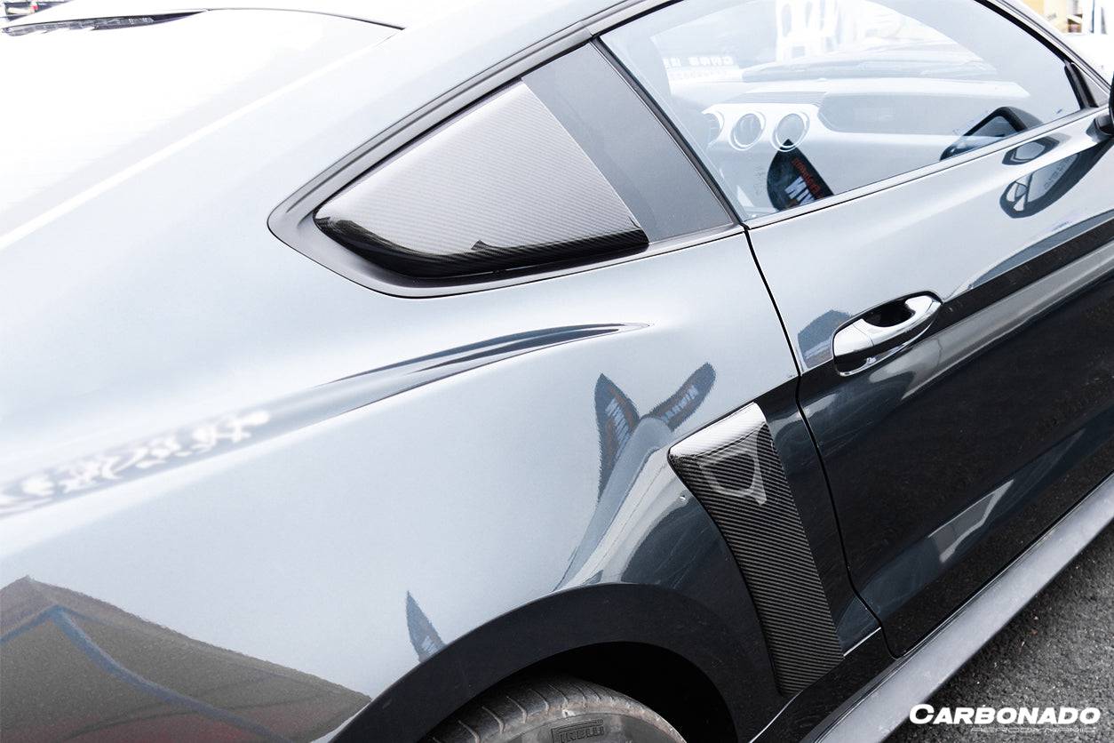 2014-2017 Ford Mustang Rsh Style Quarter Window Scoops - Carbonado Aero