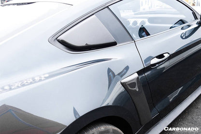 2014-2017 Ford Mustang Rsh Style Quarter Window Scoops - Carbonado Aero