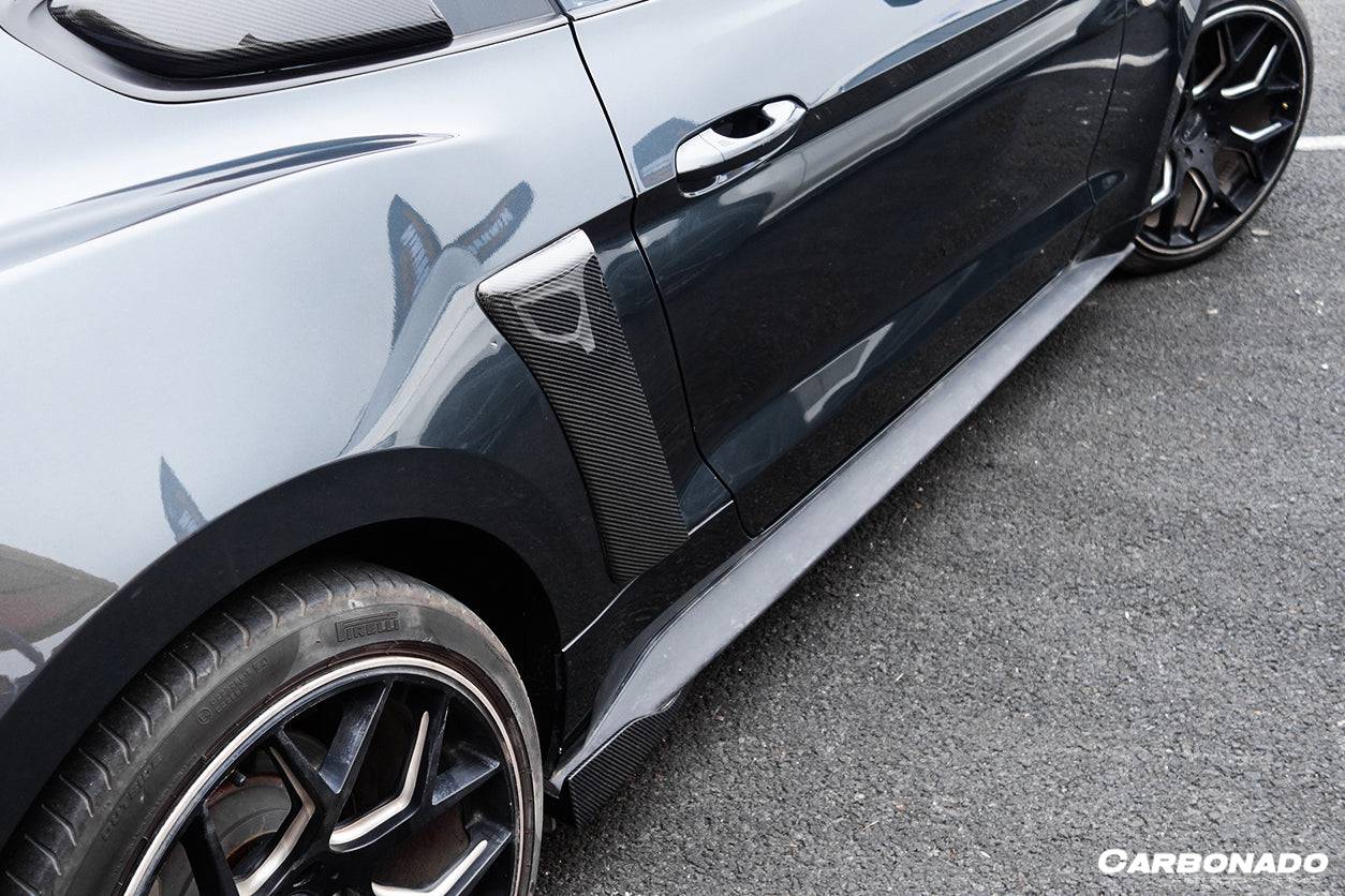 2014-2017 Ford Mustang Rsh Style Side Skirts Winglets - Carbonado Aero