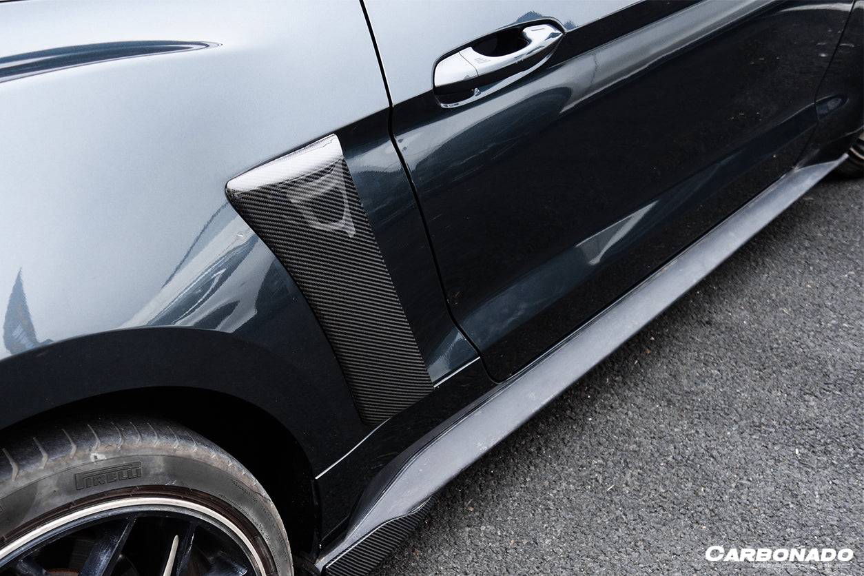 2014-2017 Ford Mustang Rsh Style Quarter Panel Side Scoops - Carbonado Aero