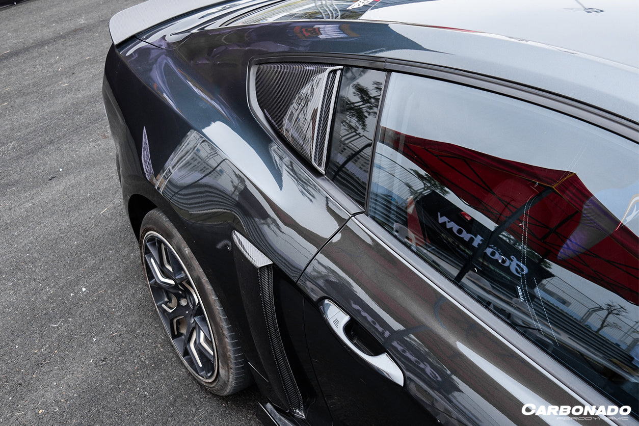 2015-2023 Ford Mustang Rsh Style Carbon Fiber Quarter Panel Side Scoops