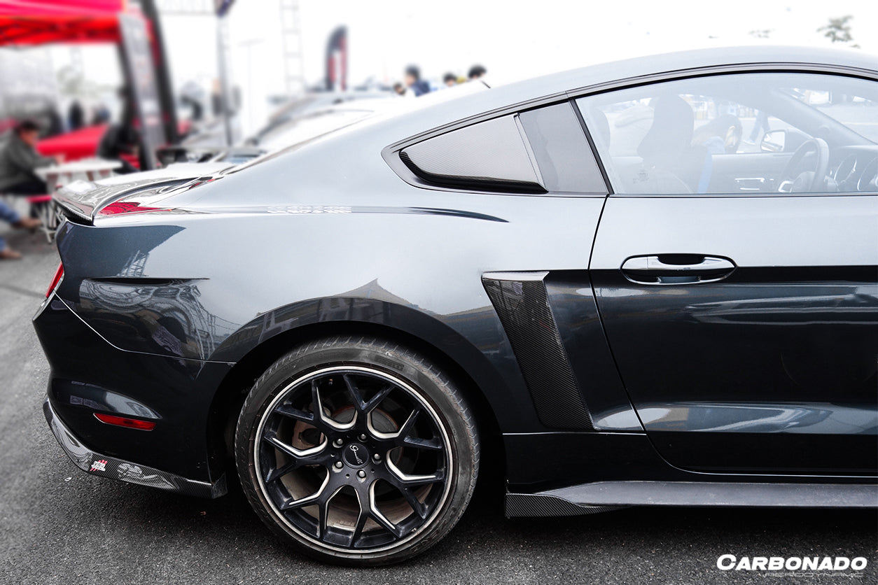 2014-2017 Ford Mustang Rsh Style Quarter Panel Side Scoops - Carbonado Aero