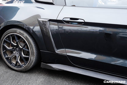 2015-2023 Ford Mustang Rsh Style Carbon Fiber Quarter Panel Side Scoops