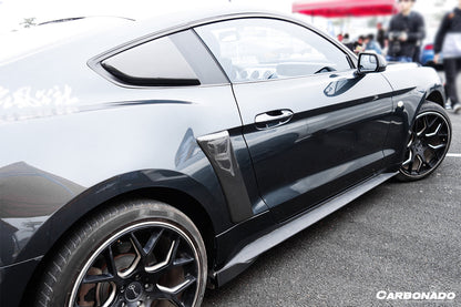 2015-2023 Ford Mustang Rsh Style Carbon Fiber Quarter Panel Side Scoops