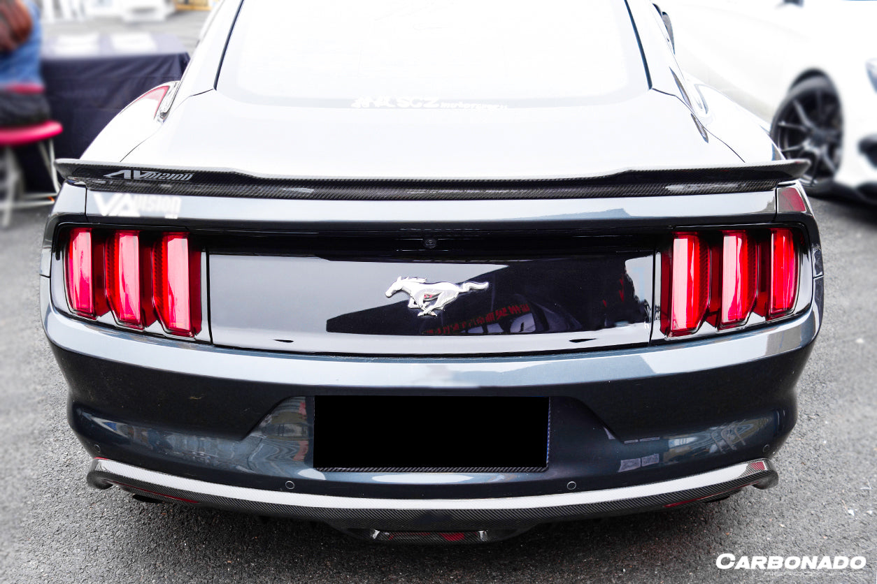 2015-2017 Ford Mustang Rsh Style Carbon Fiber Rear Diffuser Lip