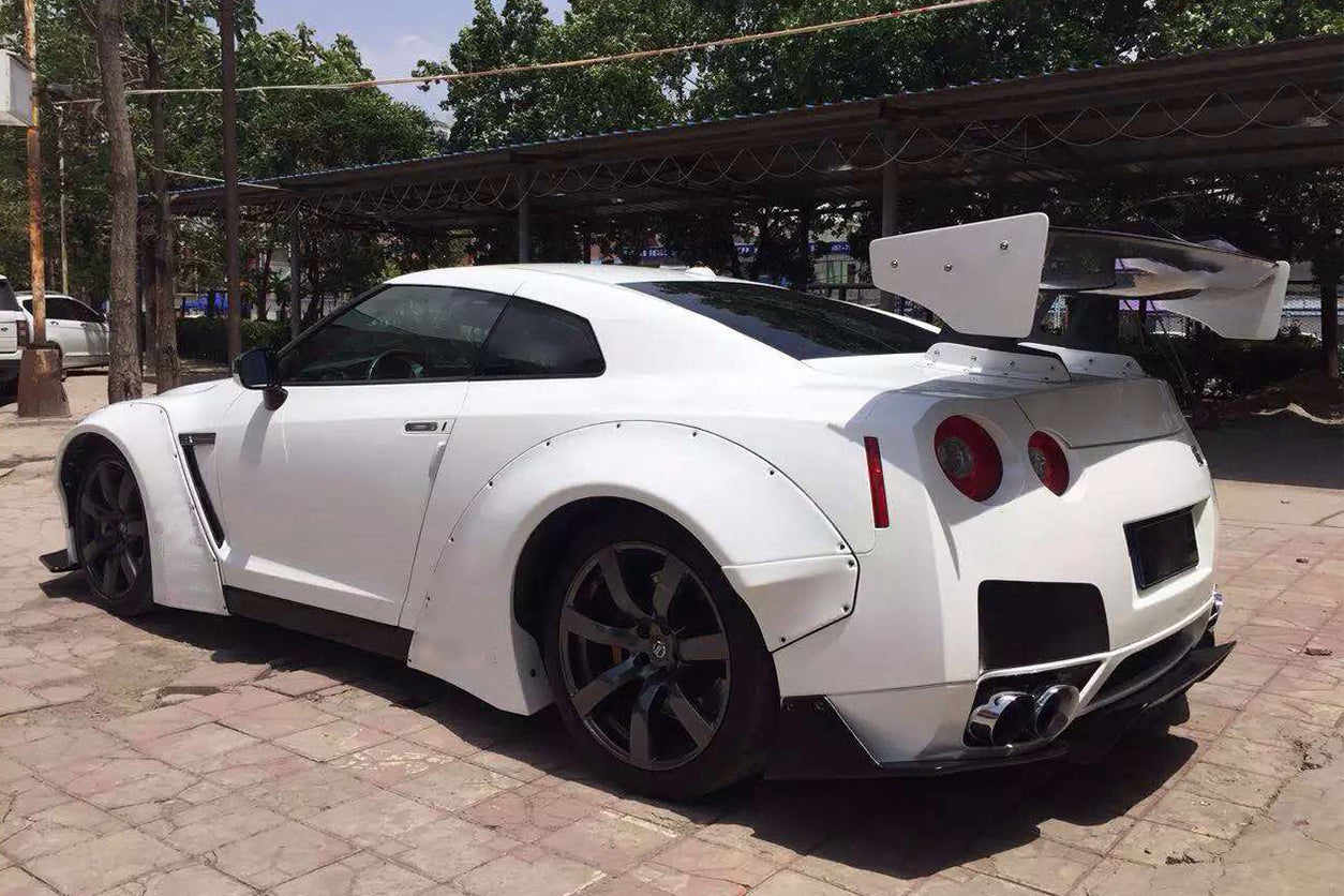 2008-2016 Nissan GTR R35 CBA DBA DE Style Wide Fender Flares