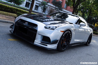 2008-2022 Nissan GTR R35 CBA DBA TPR Style Partial Carbon Fiber Front Bumper