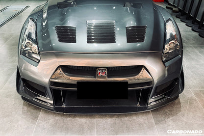 2008-2022 Nissan GTR R35 CBA DBA TPR Style Partial Carbon Fiber Front Bumper