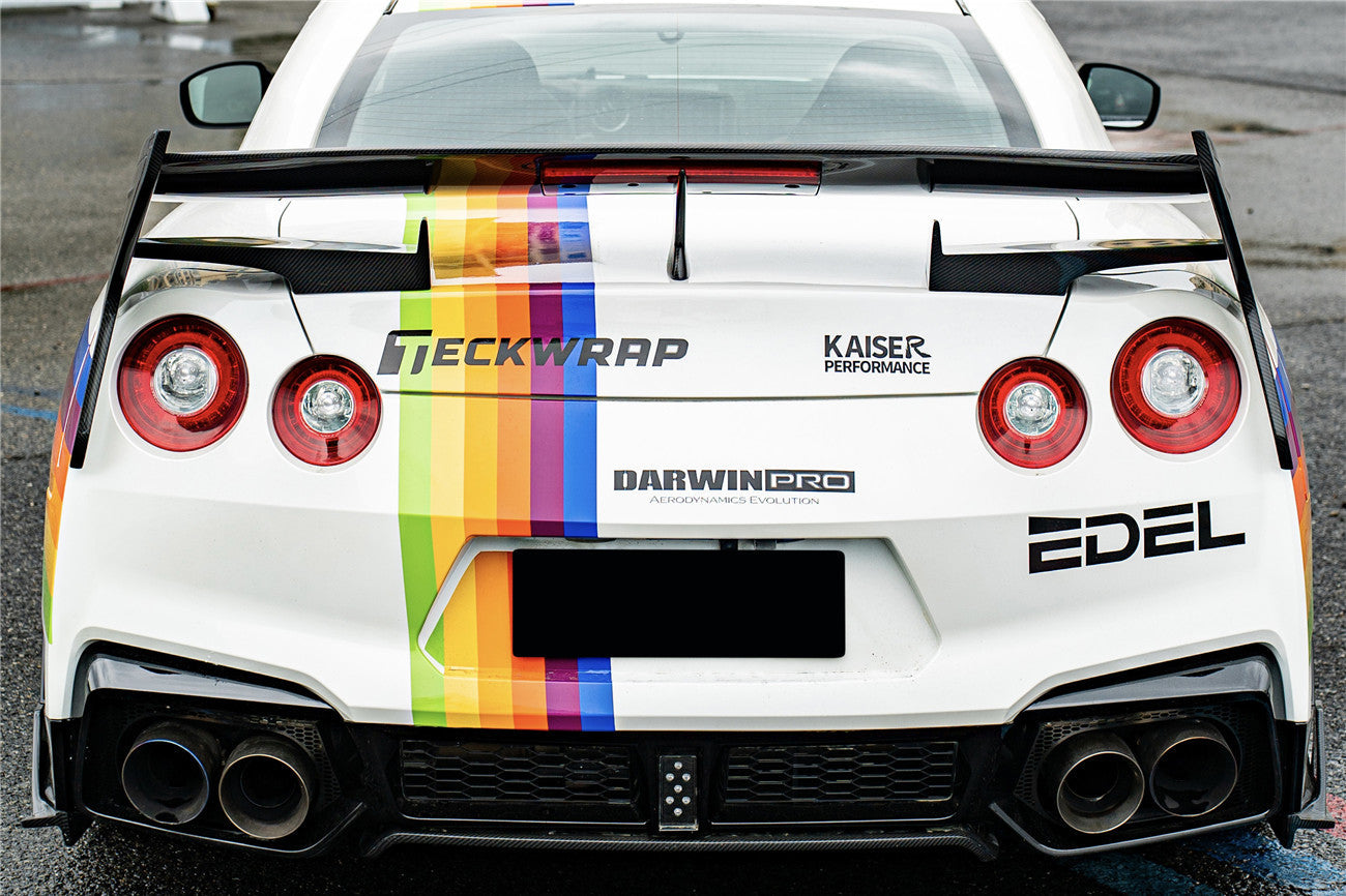 2023-2025 Nissan GTR R35 VS Style Carbon Fiber Rear Bumper Corner Splitter Lip caps