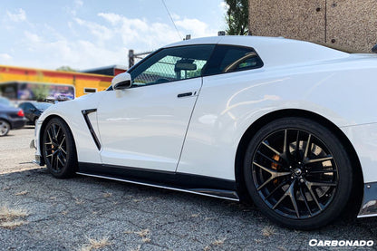 2008-2022 Nissan GTR R35 CBA DBA VA-II Style Carbon Fiber Side Skirts Under Board