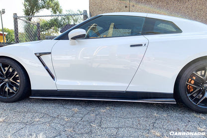 2008-2022 Nissan GTR R35 CBA DBA VA-II Style Carbon Fiber Side Skirts Under Board