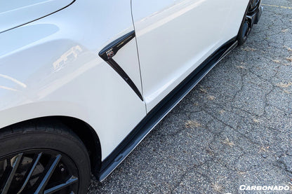 2008-2022 Nissan GTR R35 CBA DBA VA-II Style Carbon Fiber Side Skirts Under Board