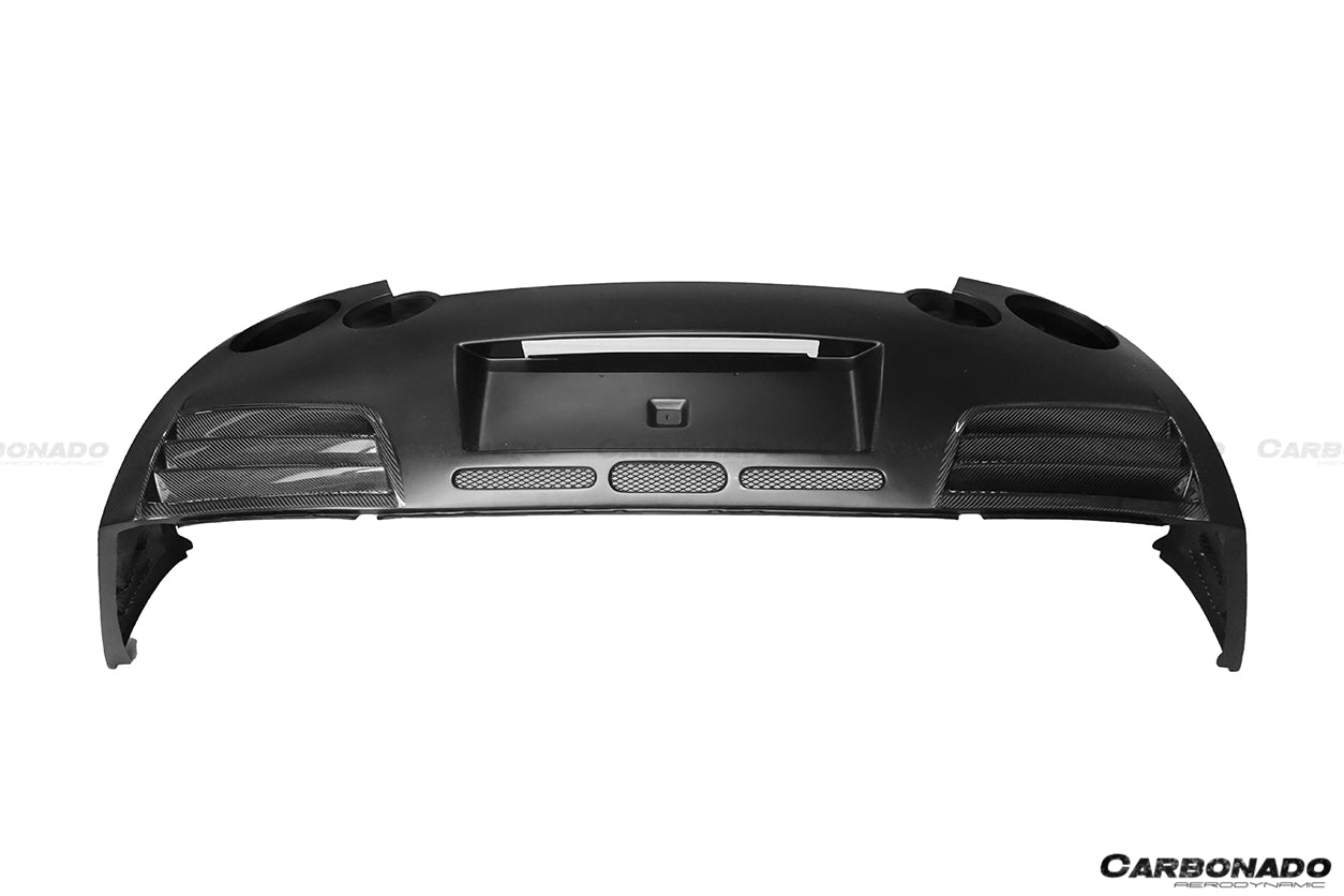 2008-2011 Nissan GTR R35 CBA & DBA VA Style Rear Bumper with Diffuser and LED Light