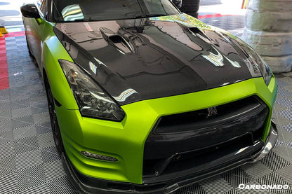 2008-2016 Nissan GTR R35 CBA/DBA BSE Style Carbon Fiber Hood - Carbonado Aero