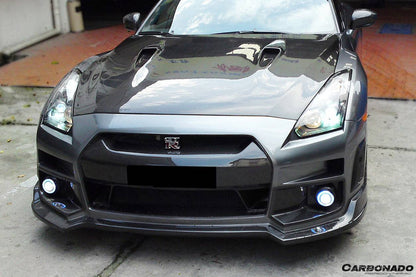2008-2016 Nissan GTR R35 CBA/DBA BSE Style Carbon Fiber Hood - Carbonado Aero