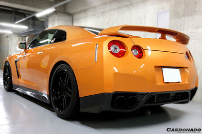 2008-2011 Nissan GTR R35 CBA ZEL Style Carbon Fiber Rear Lip Diffuser