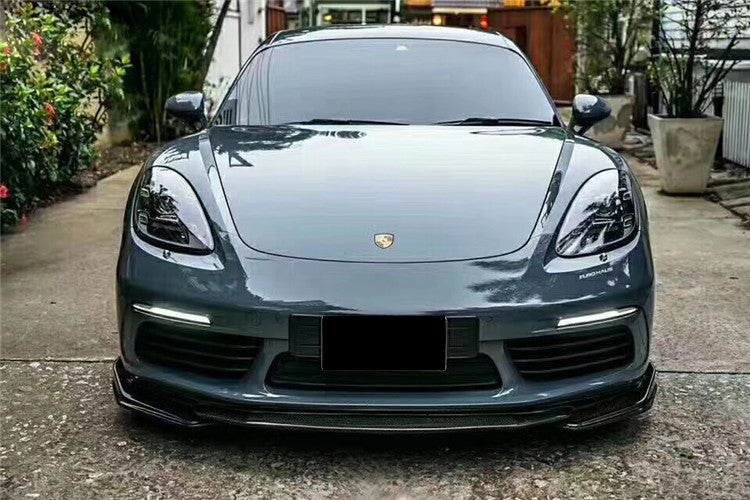 2017-2025Porsche 718 Cayman Boxster AM Style Carbon Fiber Front Lip