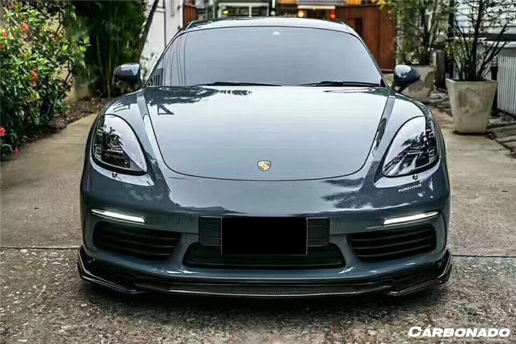 2017-2025Porsche 718 Cayman Boxster AM Style Carbon Fiber Front Lip