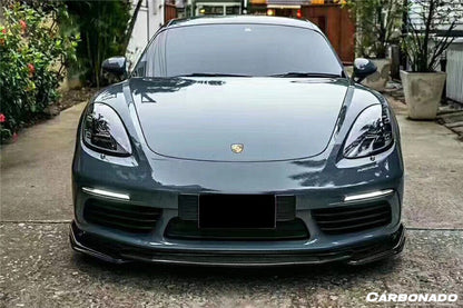 2017-2025Porsche 718 Cayman Boxster AM Style Carbon Fiber Front Lip