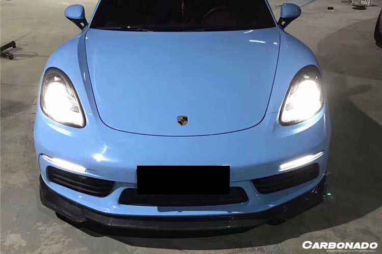 2017-2025Porsche 718 Cayman Boxster AM Style Carbon Fiber Front Lip