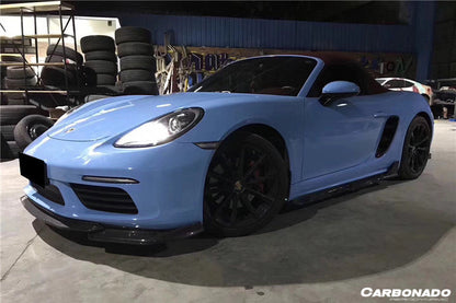 2017-2025Porsche 718 Cayman Boxster AM Style Carbon Fiber Front Lip