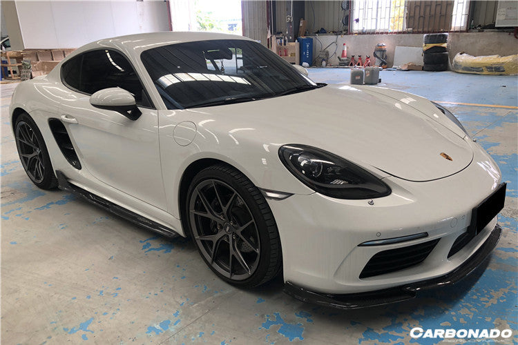 2017-2025Porsche 718 Cayman Boxster AM Style Carbon Fiber Front Lip
