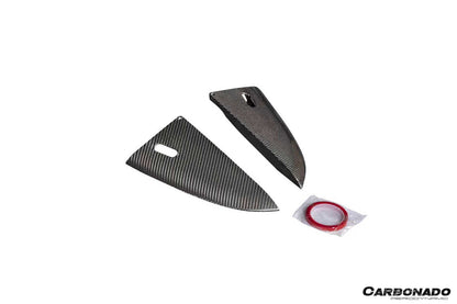 2017-2025 Porsche 718 Cayman Boxster GT4 And GT4RS Convert GT4RS Style Autoclave Carbon Fiber Rear Bumper Winglets