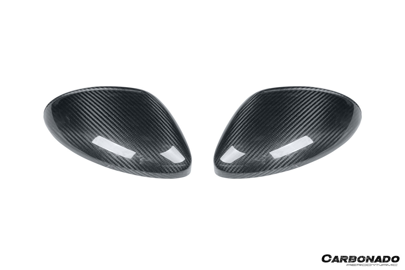 2017-2025 Porsche 718 OE Style Autoclave Carbon Fiber Mirror Housing Replacement | Fits Cayman, Boxster, Spyder, GTS, GT4, GT4 RS LHD