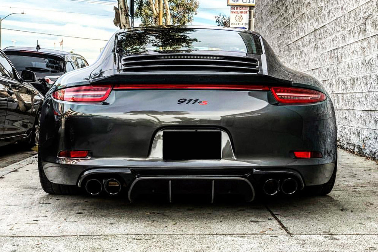 2012-2015 Porsche 911 991.1 Carrera & S & 4S & GTS VRS-2 Style Rear Diffuser