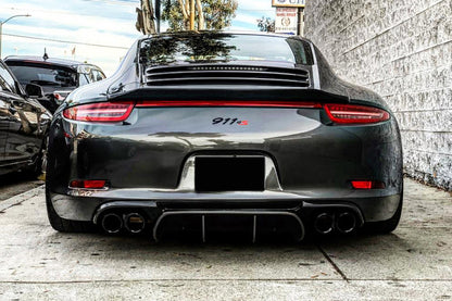 2012-2015 Porsche 911 991.1 Carrera & S & 4S & GTS VRS-2 Style Rear Diffuser