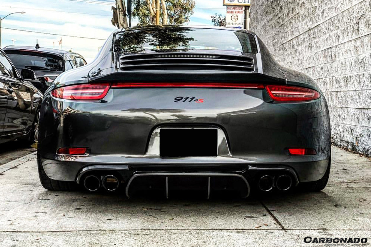 2012-2015 Porsche 911 991.1 Carrera & S & 4S & GTS VRS-2 Style Rear Diffuser