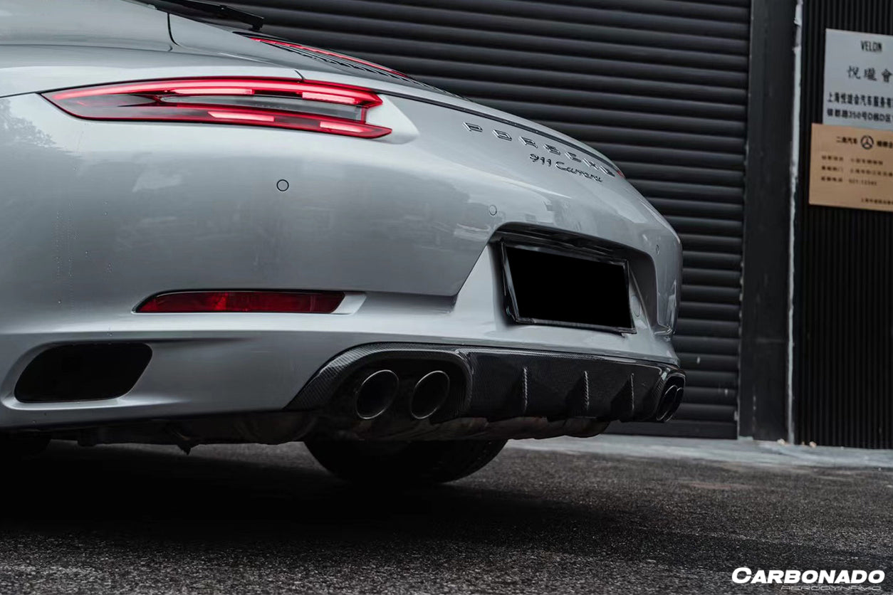 2016-2019 Porsche 911 991.2 Carrera Targa S 4S GTS OD Style Qual Exhaust Rear Lip