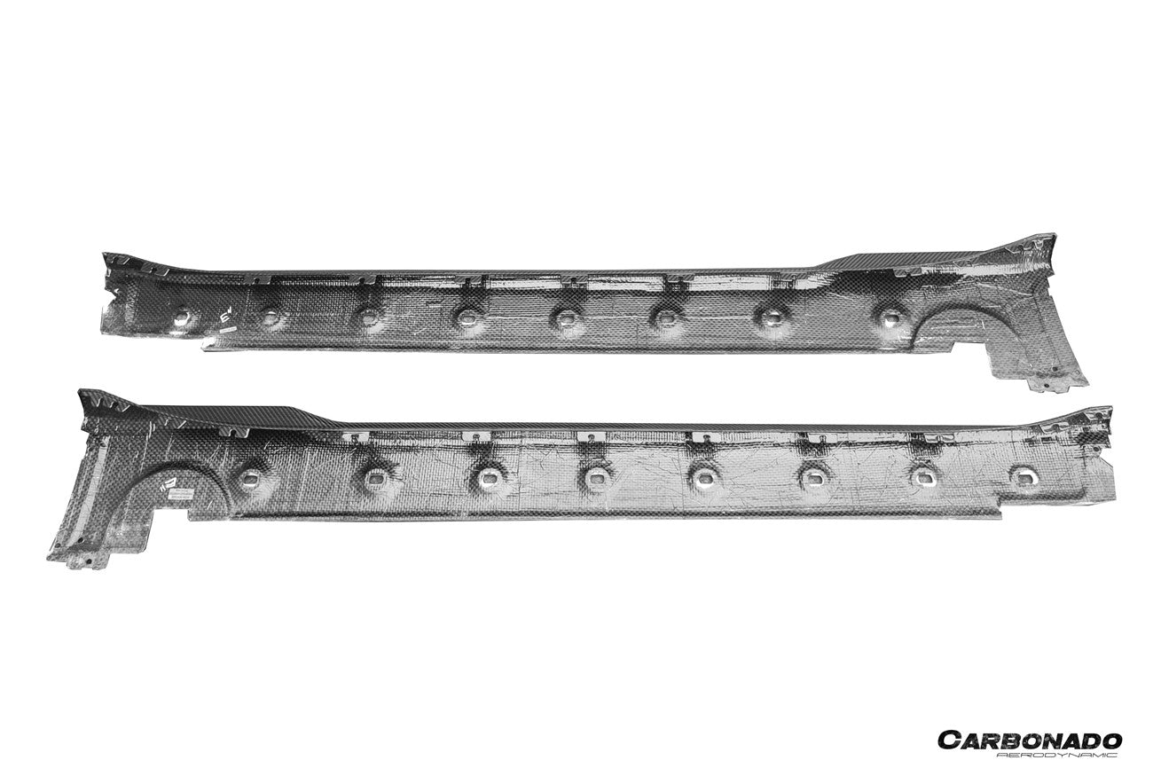 2020-2026 Porsche 911 992.1 | 992.2  Carrera | Targa Turbo SD Style Autoclave Carbon Fiber Side Skirts | Fits 4, 4S, GTS, T, Cabriolet