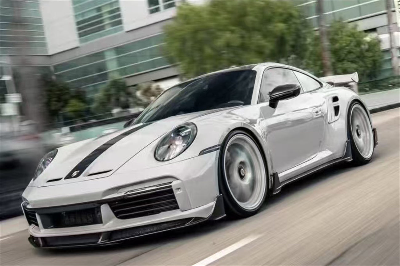 2020-2024 Porsche 911 992.1 Turbo S And Turbo S Cabriolet 9D Style Autoclave Carbon Fiber Side Skirts
