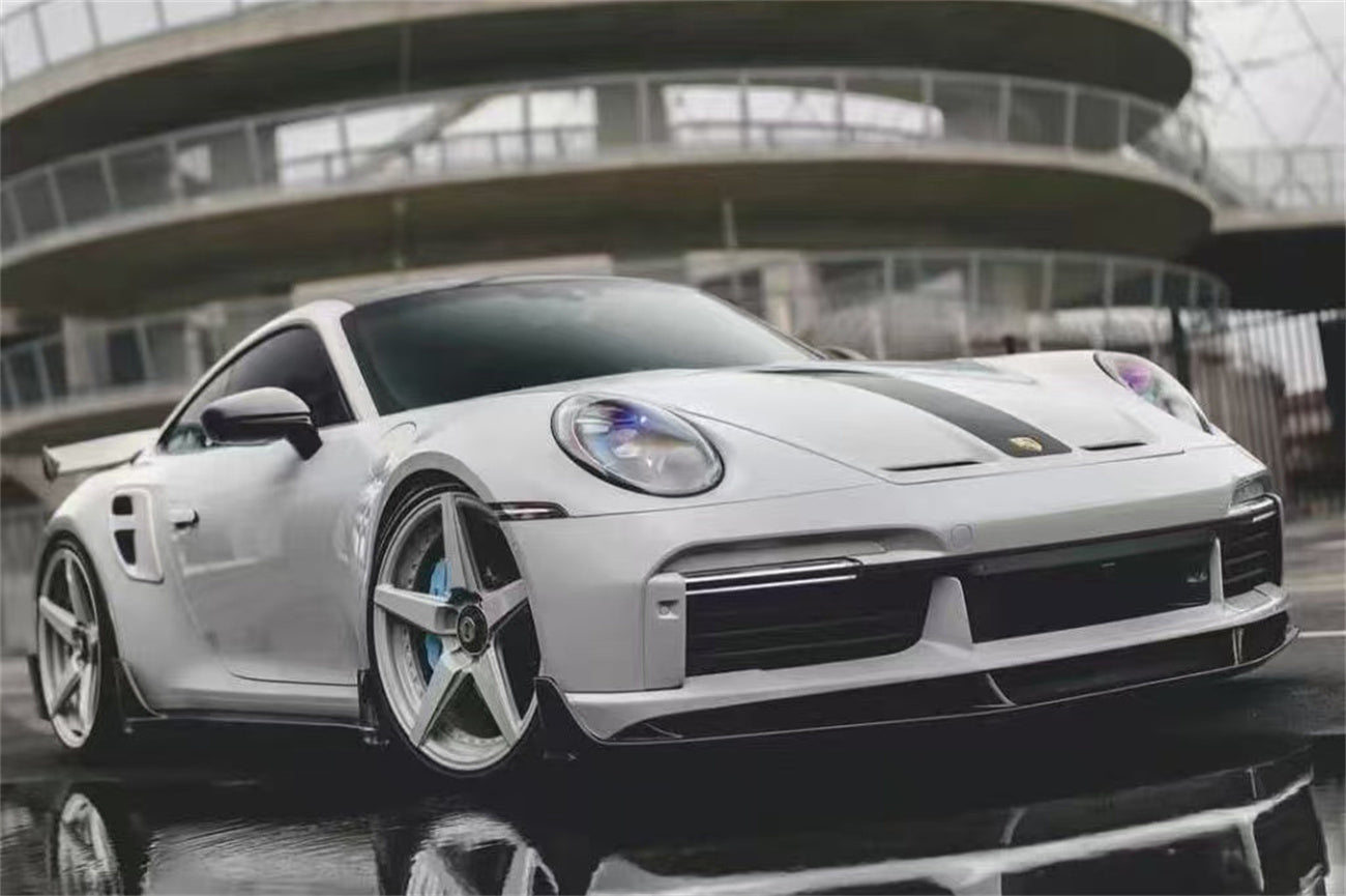 2020-2024 Porsche 911 992.1 Turbo S And Turbo S Cabriolet 9D Style Autoclave Carbon Fiber Front Lip Splitter