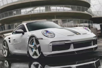 2020-2024 Porsche 911 992.1 Turbo S And Turbo S Cabriolet 9D Style Autoclave Carbon Fiber Front Lip Splitter