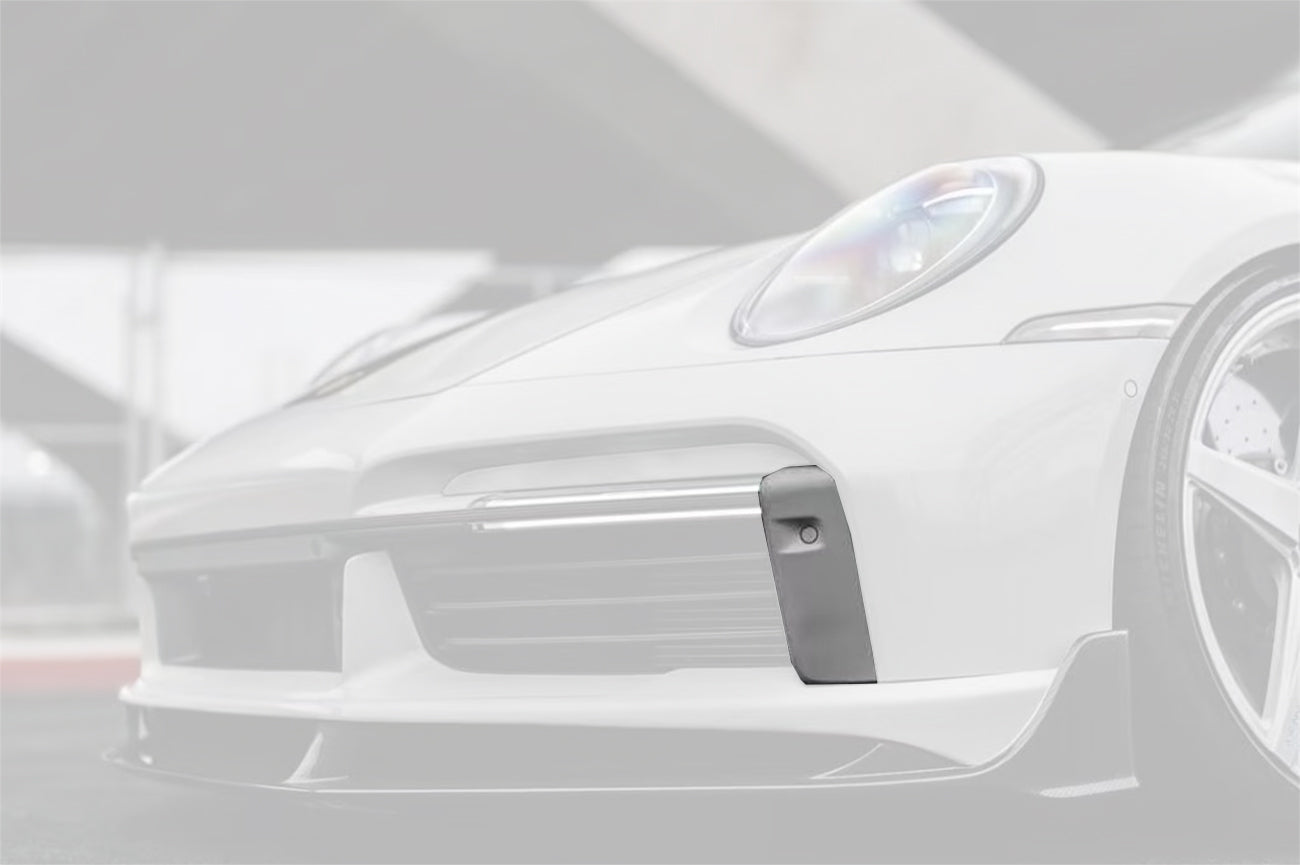 2020-2024 Porsche 911 992.1 Turbo S And Turbo S Cabriolet 9D Style Autoclave Carbon Fiber Front Bumper Air Vent Trim