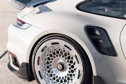 2020-2024 Porsche 911 992.1 Turbo S And Turbo S Cabriolet 9D Style Autoclave Carbon Fiber Quarter Panel Side Scoops
