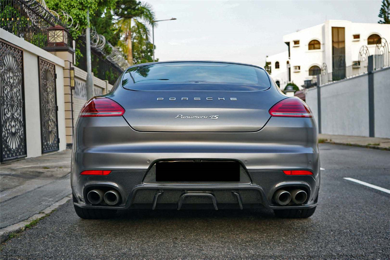 2013-2016 Porsche Panamera 970.2 BS-Sport Style Carbon Fiber Rear Diffuser