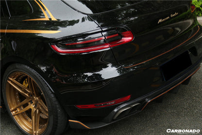 2014-2017 Porshe Macan GTS & Turbo & S ATS Style Carbon Fiber Rear Diffuser with Winglets