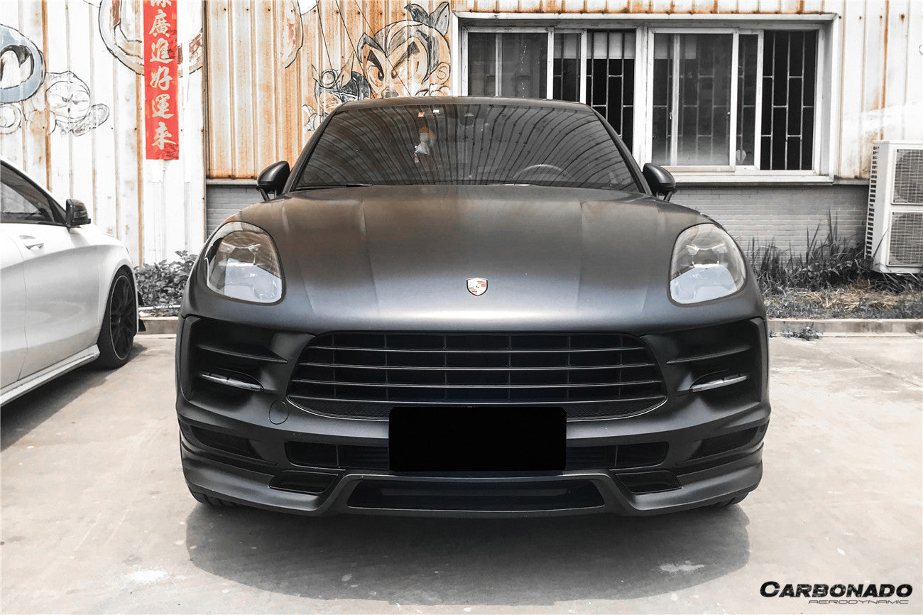 2018-2021 Porshe Macan S TA Style Carbon Fiber Front Lip