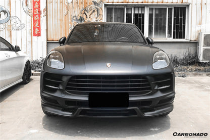 2018-2021 Porshe Macan S TA Style Carbon Fiber Front Lip