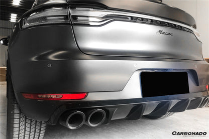 2018-2021 Porshe Macan S TA Style Carbon Fiber Rear Lip
