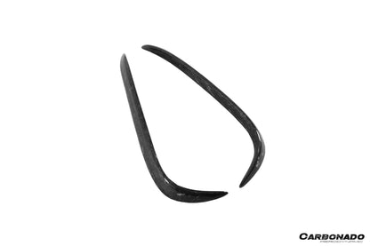 2016-2021 Tesla Model X SUV RZS Style Carbon Fiber Rear Bumper Canards