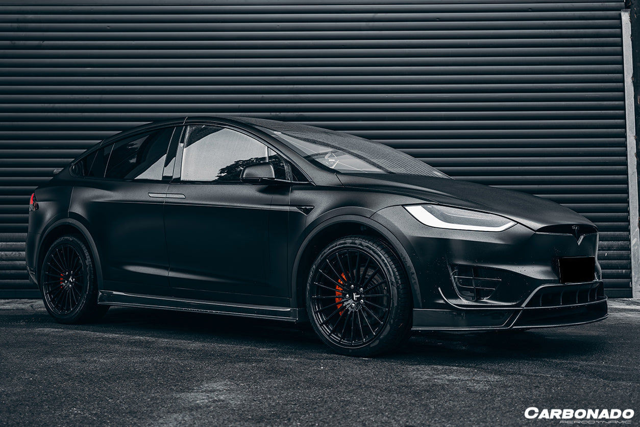 2016-2021 Tesla Model X SUV RZS Style Carbon Fiber Front Lip